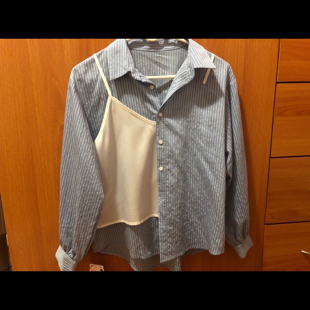 oversize button down shirt